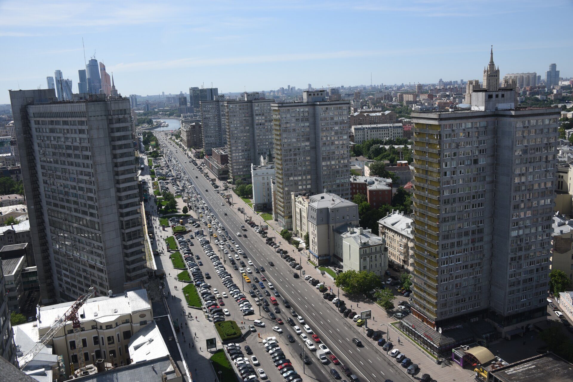 Площадь района Арбат Москва