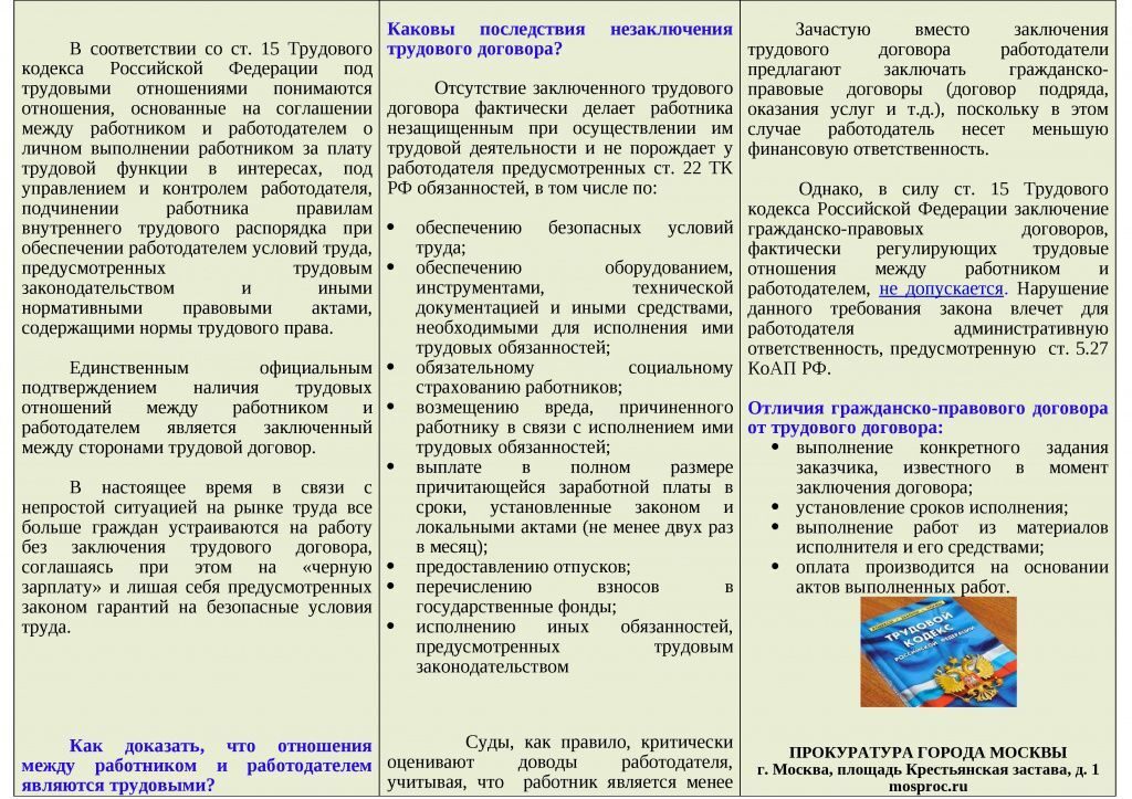 Последствия договора. Правовые последствия незаключения трудового договора. Штраф за незаключение трудового договора. Штраф работодателю за незаключение трудового договора с мигрантом. Незаключение договора связано с отсутствием.